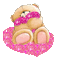 Kaz_Creations Glitter Sparkle Teddy Heart Pink - Δωρεάν κινούμενο GIF κινούμενο GIF