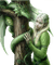 dolceluna fantasy woman dragon green gothic - png gratuito GIF animata