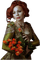 femme avec fleur.Cheyenne63 - Free PNG Animated GIF