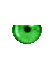 Half Eyes, Green, Gif, Animation - JitterBugGirl