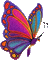 colorful butterfly - GIF animé gratuit GIF animé