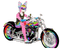 IMVU pride catboy on motorcycle - gratis png geanimeerde GIF