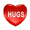 Hugs Heart - Nemokamas animacinis gif animuotas GIF