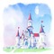 Princess Peach's Castle Background :) - GIF animé gratuit