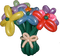 Kaz_Creations Party Flower Balloons - gratis png geanimeerde GIF
