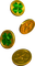 Coins.Green.Gold - darmowe png animowany gif