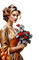 Woman. Roses. Leila - безплатен png анимиран GIF