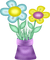 Kaz_Creations Deco Flowers Flower Colours Plant Vase - gratis png geanimeerde GIF