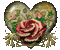 coeur avec rose - Безплатен анимиран GIF анимиран GIF