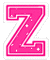 Kaz_Creations Animated Alphabet Pink Z - Zdarma animovaný GIF animovaný GIF