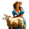 loly33 femme mouton - zadarmo png animovaný GIF