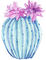 watercolor cactus Bb2 - безплатен png анимиран GIF