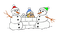 Snow, Snowman, Snowballs, Snowball Fight, Boy, Boys, Kid, Kids, Winter, Christmas, X-Mas - Jitter.Bug.Girl - gratis png animerad GIF