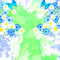 Lu / Backgrund.flower..anim.blue.green.idca - Zdarma animovaný GIF animovaný GIF