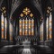 Gothic Cathedral with Candy Corn Windows - GIF animé gratuit