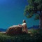 Jesus betet unter dem Baum - png gratis GIF animado