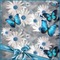 Kaz_Creations Backgrounds Background Flowers Butterflies - gratis png geanimeerde GIF