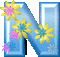 N floral - Darmowy animowany GIF animowany gif