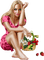 Woman. Strawberry. Summer. Leila - безплатен png анимиран GIF