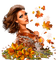 autumn woman by nataliplus - ilmainen png animoitu GIF