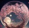 fantasy background pink tree  by papuzzetto - фрее пнг анимирани ГИФ