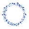 kikkapink deco scrap blue circle frame