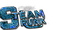 ♥❀❀❀❀ sm3 text blue steam image deco - gratis png animeret GIF