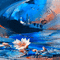 soave background animated blue orange - Free animated GIF Animated GIF