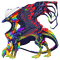 dragon rainbow - ilmainen png animoitu GIF