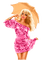 kikkapink summer woman fashion umbrella - png gratis GIF animasi