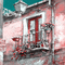 dolceluna pink background balcony art - GIF animate gratis GIF animata
