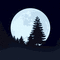 Background Magic Moon - GIF animado grátis Gif Animado