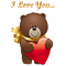 Kaz_Creations Cute Valentines Bear Heart Love - zdarma png animovaný GIF