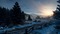 tramonto paesaggio - kostenlos png Animiertes GIF