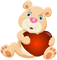 Kaz_Creations Valentine Deco Love Cute Teddy Bear - ilmainen png animoitu GIF