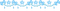 blue bow border - png gratis GIF animasi