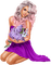 Woman with lilac. Leila - Free PNG Animated GIF