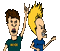 Rocking Beavis And Butthead - Δωρεάν κινούμενο GIF κινούμενο GIF