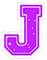 Kaz_Creations Animated Alphabet Purple J - 免费动画 GIF 动画 GIF