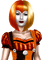 Woman Yellow Orange - Bogusia - безплатен png анимиран GIF