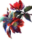 Цветок арт - darmowe png animowany gif