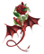 dolceluna gothic red brown dragon rose - gratis png geanimeerde GIF