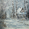 kikkapink background tree lights snow winter - 免费动画 GIF 动画 GIF