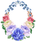 kikkapink frame vintage flowers - bezmaksas png animēts GIF