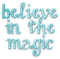 soave text believe magic christmas teal - PNG gratuit GIF animé