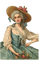 vintage woman rococo - δωρεάν png κινούμενο GIF