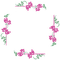 frame-pink-flowers - бесплатно png анимированный гифка
