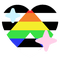 Straight ally emoji heart - zadarmo png animovaný GIF