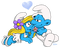 the smurfs smurfette smurfs - 免费PNG 动画 GIF