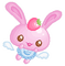 cute pink bunny - darmowe png animowany gif